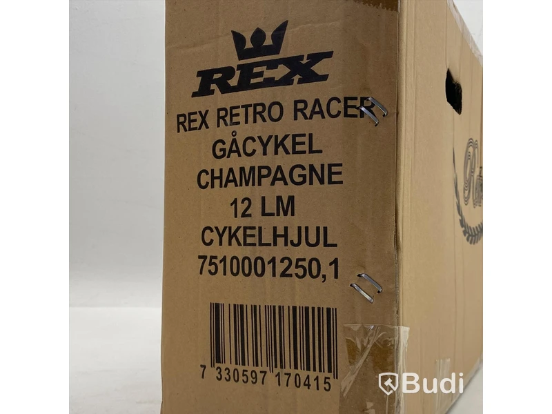 (NEW) Rex Retro Racer balance bike, 12-inch.