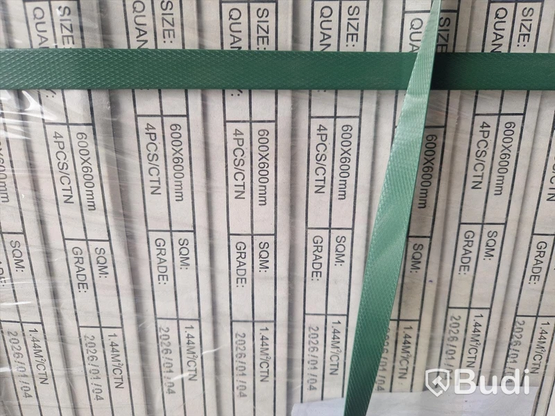 Ceramic tiles, 60 x 60 cm, light grey, 57 m²