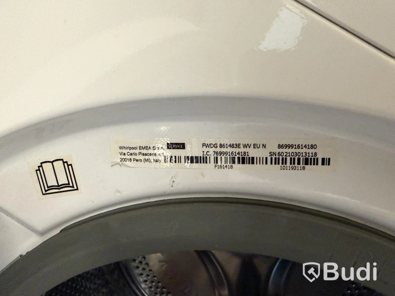 Tvättmaskin Whirlpool, 8+6 kg