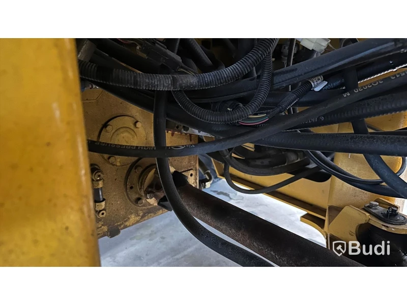 Wheel loader HAITU ZL918D with folding plow, bucket, lifting boom, forks, lowered 50 mm tow ball