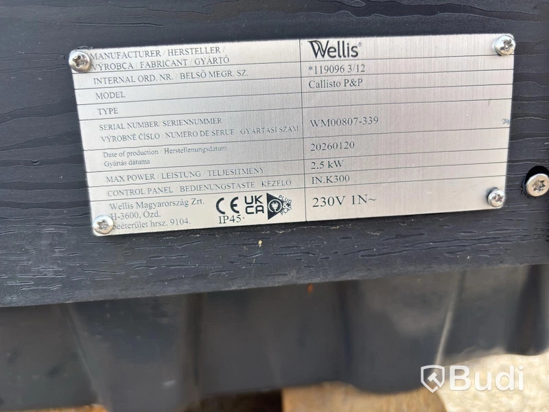 HOT TUB WELLIS CALLISTO 5-PERSON 20 JETS ICE WHITE + COVER LIFTER