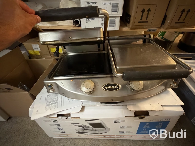 Kontaktgrill Spidocook Spidoglass, dubbel grill
