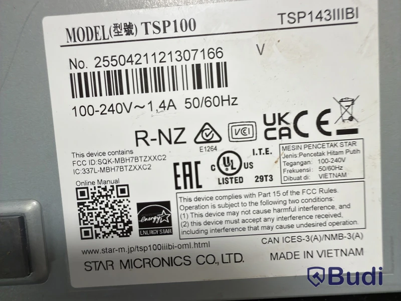 Professional receipt printer, Star TSP100III FuturePRNT