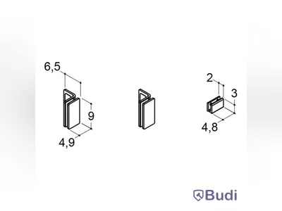 (NEW) CAMARGUE ERA SHOWER WALL FITTINGS, WALL/FLOOR, MATTE BLACK