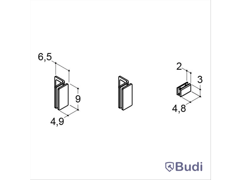 (NEW) CAMARGUE ERA SHOWER WALL FITTINGS, WALL/FLOOR, MATTE BLACK