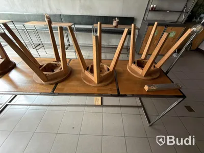 Table and 8 wooden chairs