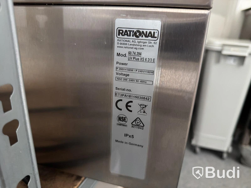 Ventilation hood Rational UV Plus XS 6-2/3 E, - FUNCTION UNCERTAIN