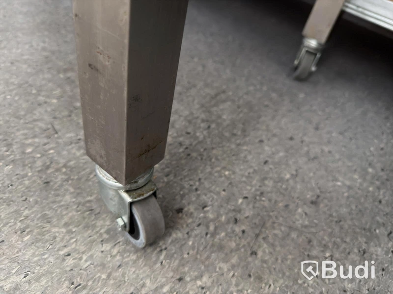 Stainless steel workbench with shelf