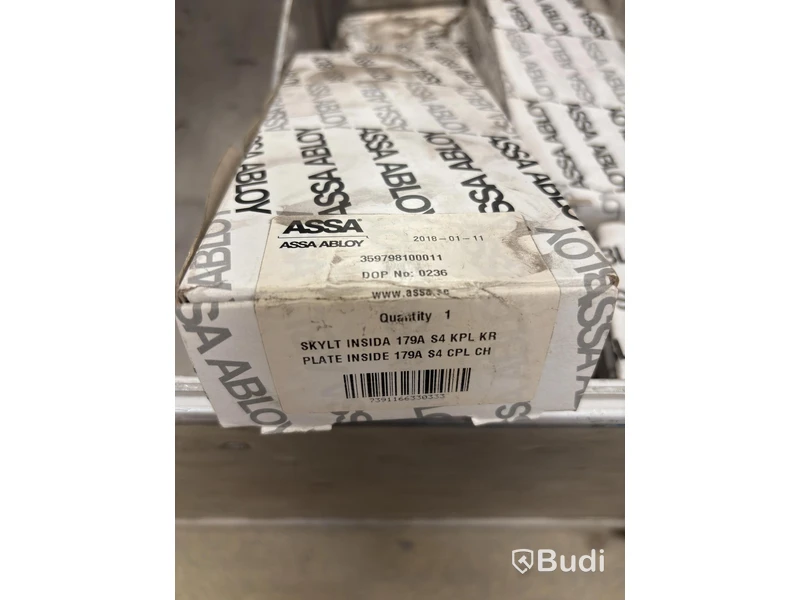 Lot of 30 ASSA ABLOY emergency exit hardware + metal trolley