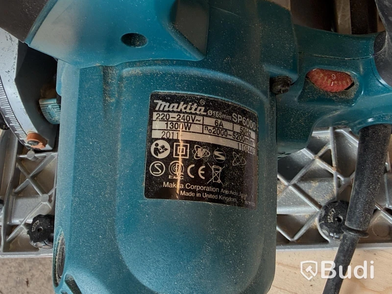 Sänksåg Makita SP6000K, med styrskena