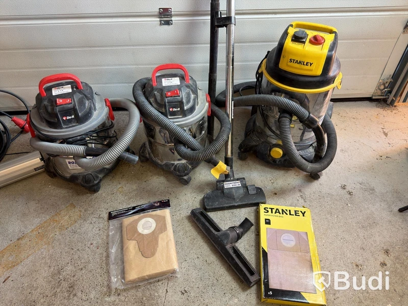 Wet/dry vacuum cleaners, 3 pcs