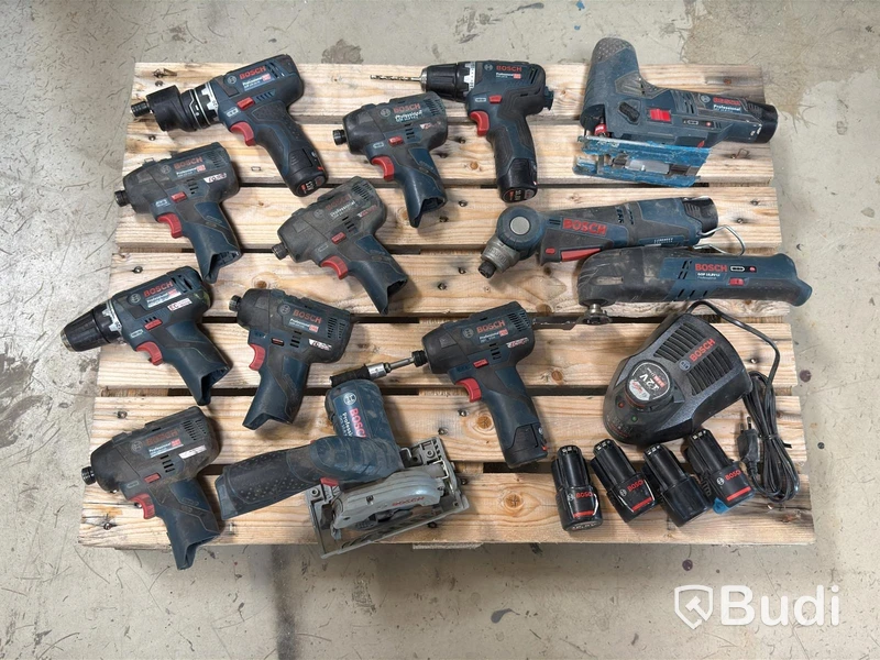 Assortment of Bosch cordless tools, 13 pcs
