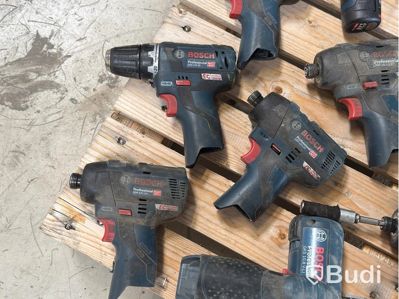 Assortment of Bosch cordless tools, 13 pcs