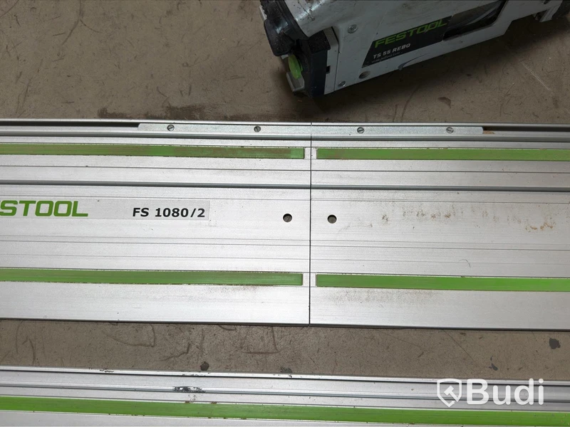Festool TS 55 REBQ plunge saw, with guide rails and Systainer