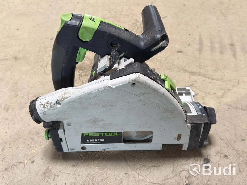 Festool TS 55 REBQ plunge saw, with guide rails and Systainer
