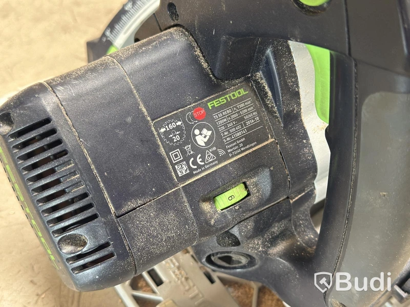 Festool TS 55 REBQ plunge saw, with guide rails and Systainer