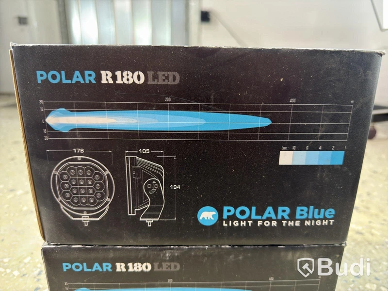 Driving lights Polar Blue R180 LED, 2 pcs