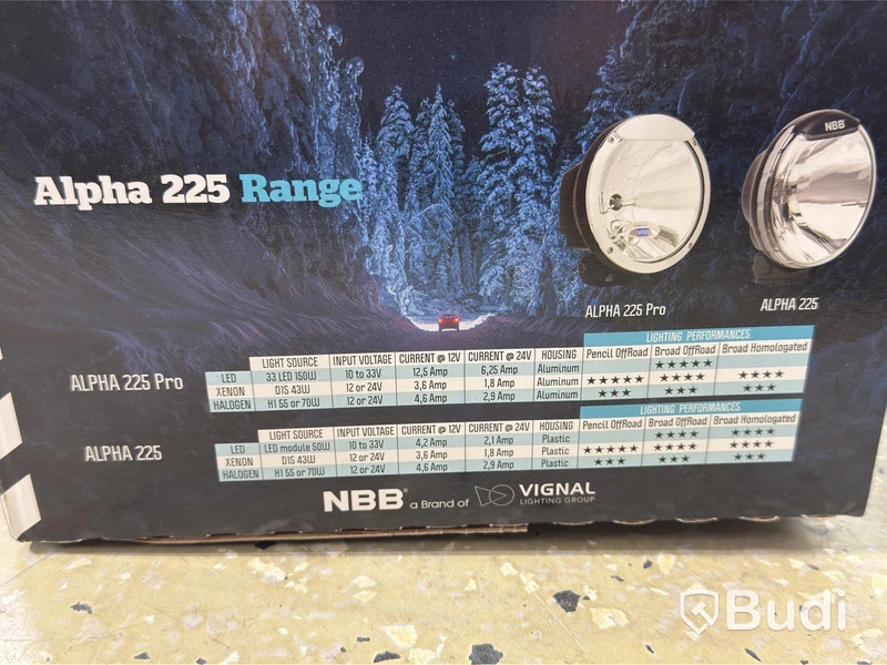 Extraljus NBB Alpha 225, 2 st