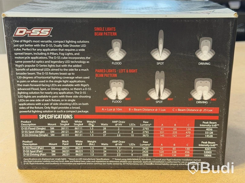 Pair of Rigid D-SS LED lights