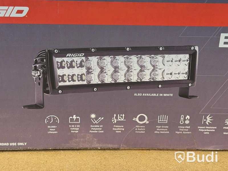 Rigid E-Series Pro light bar, 10" Spot/Drive Combo