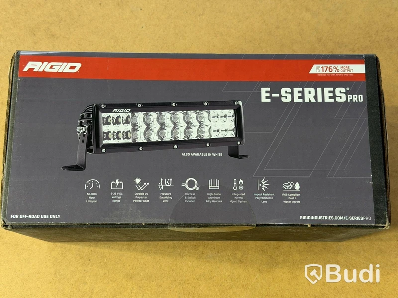 Rigid E-Series Pro light bar, 10" Spot/Drive Combo