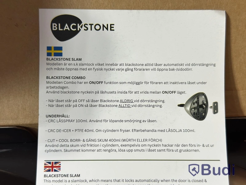 Lås Daken Blackstone, 2-pack