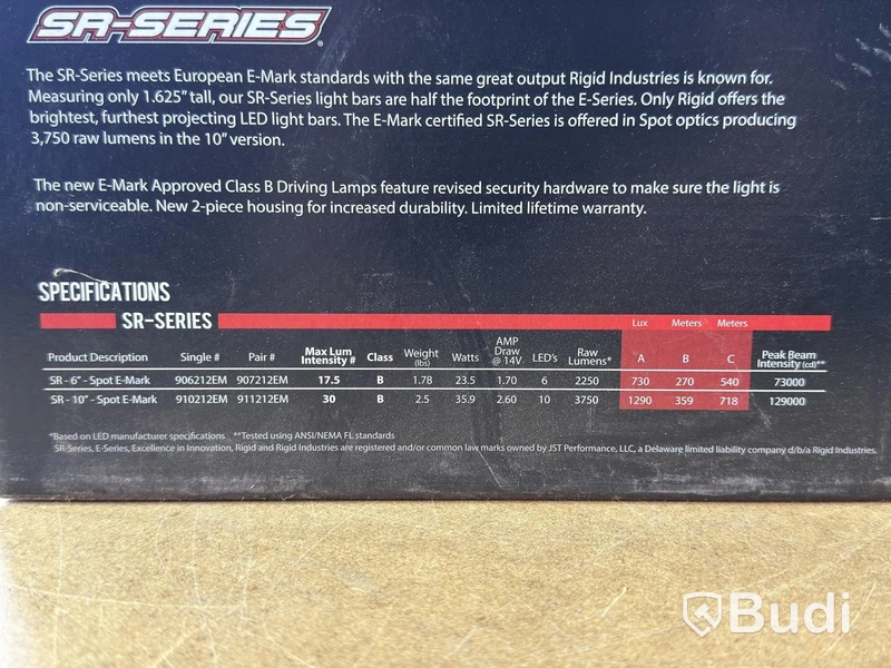 LED-ljus Rigid Industries SR-Series, SR-10 Spot