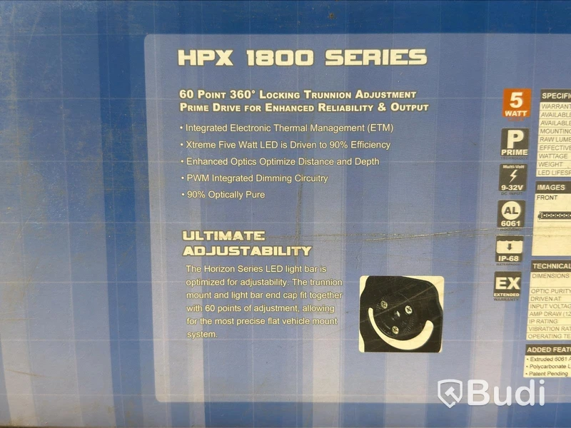 LED-ramp Vision HPX 1800 Series, CTL-HPX1810