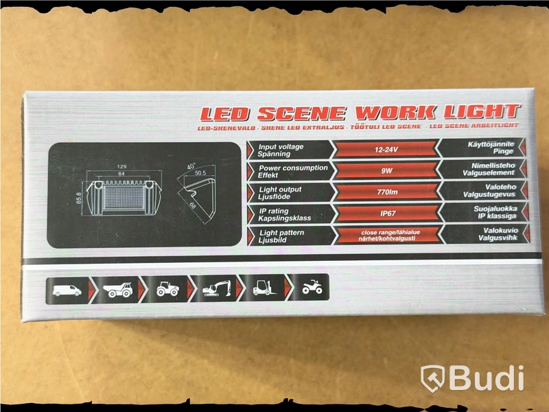 Bullboy Work Lights, 4 pcs