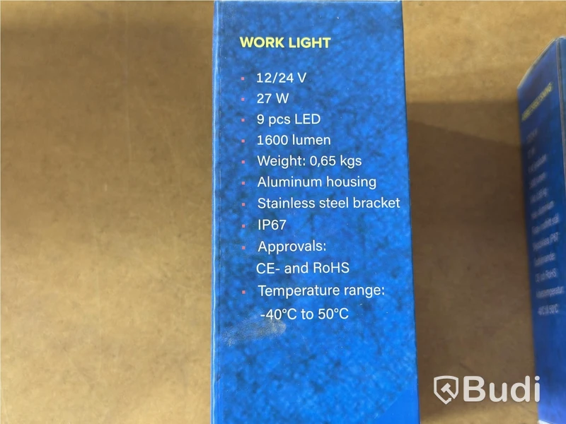 LED light bar and 2 work lights, HBA, 3 pcs