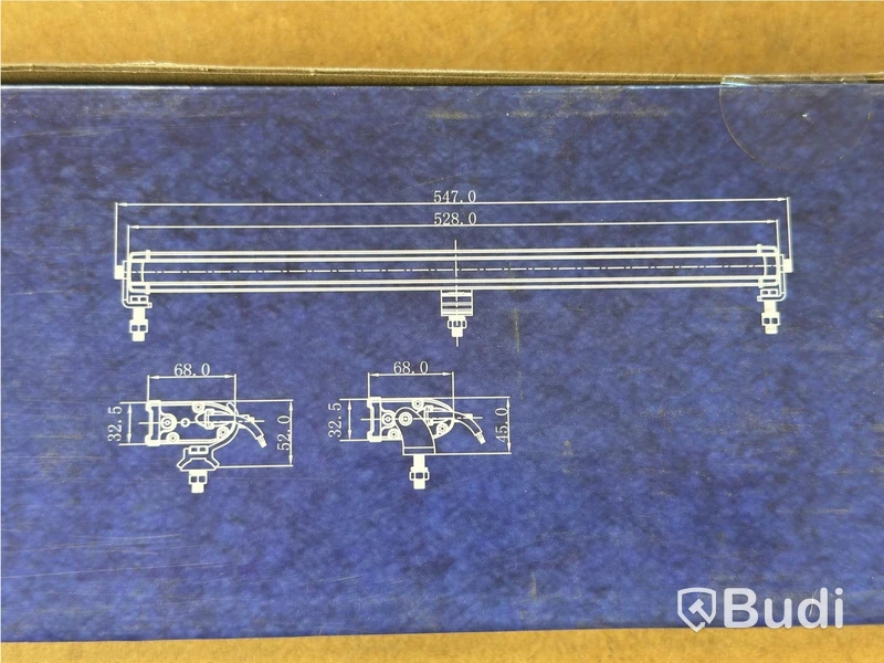 LED light bar and 3 work lights, HBA, 4 pcs