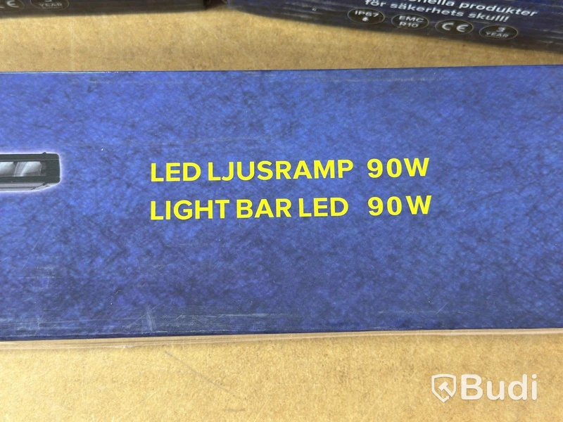 LED light bar and 3 work lights, HBA, 4 pcs