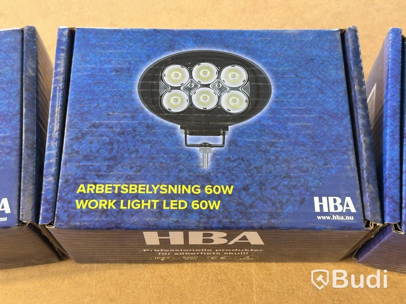 LED light bar and 3 work lights, HBA, 4 pcs