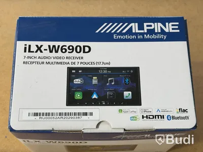 Audio/video receiver, Alpine iLX-W690D, 7-inch