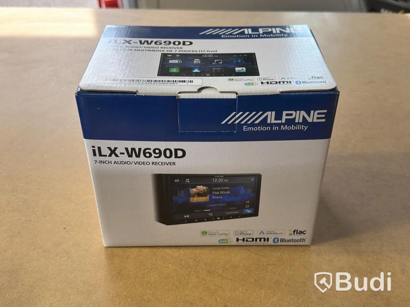 Audio/video receiver, Alpine iLX-W690D, 7-inch
