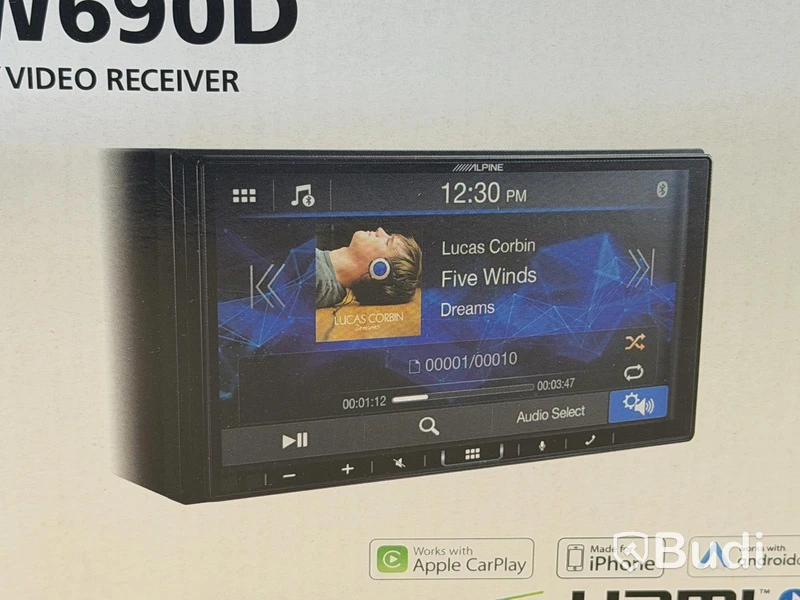 Audio/video receiver, Alpine iLX-W690D, 7-inch