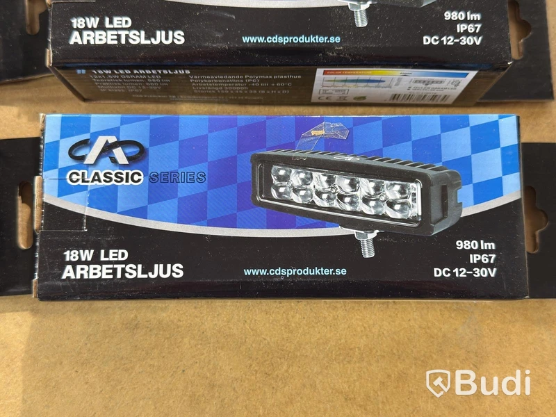 CDS 18 W Work Lights, 6 pcs