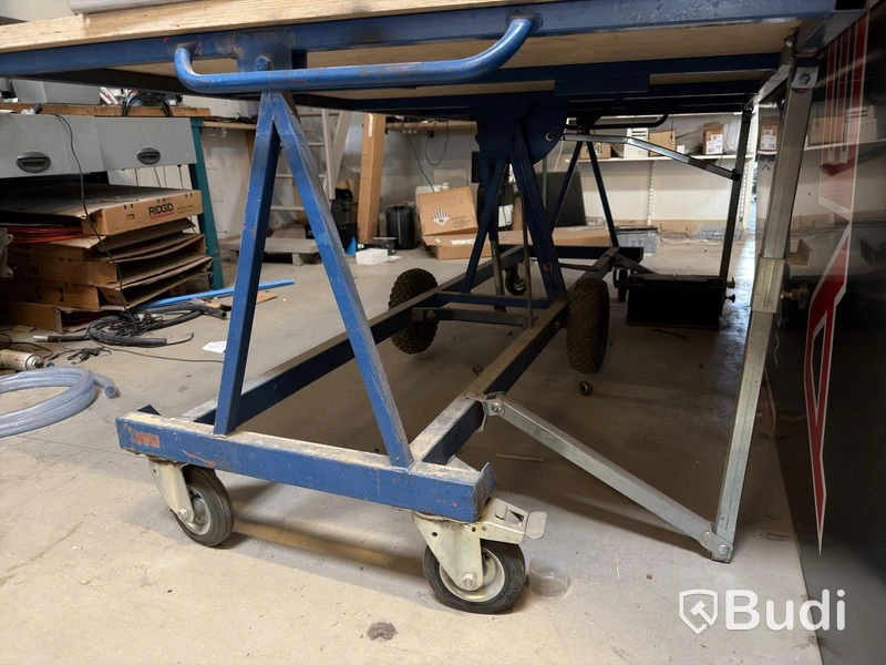 Workbench/panel trolley, adjustable