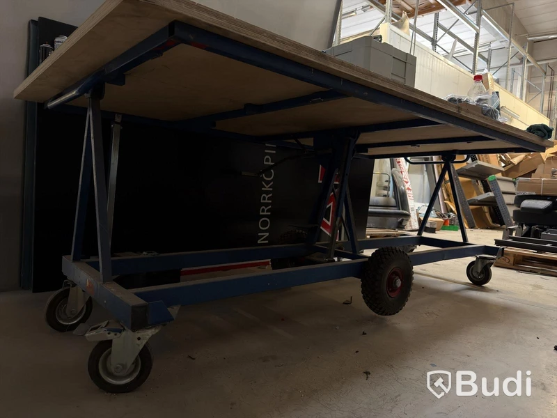 Workbench/panel trolley, adjustable