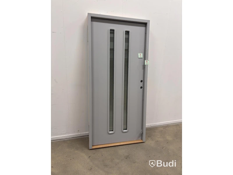 (NEW) Solid Elements Exterior Door, VD Funkis M4, light grey, right-hand