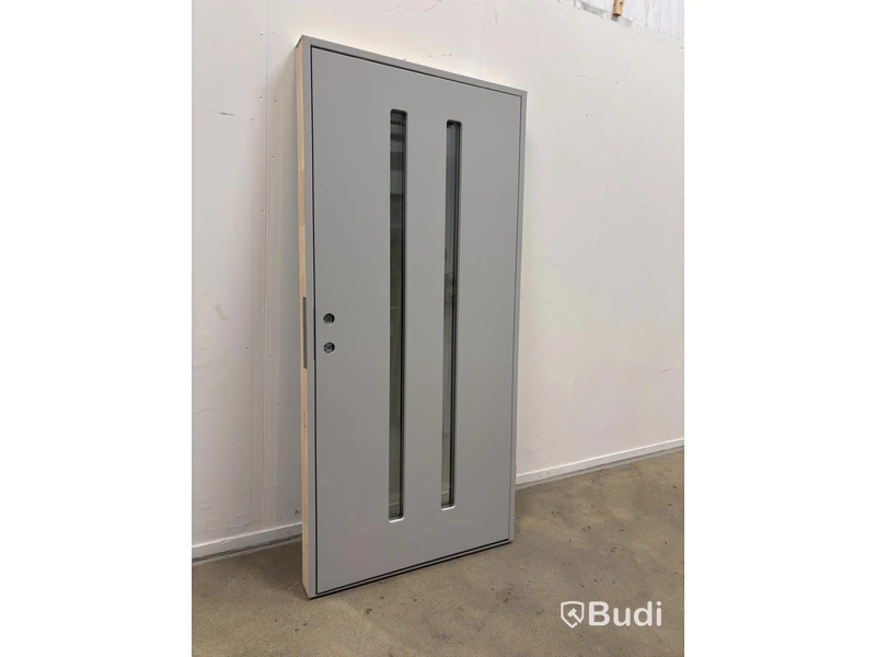 (NEW) Solid Elements Exterior Door, VD Funkis M4, light grey, right-hand
