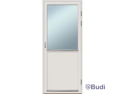 (NEW) PATIO DOOR SOLID ELEMENTS 3-GLAZED VHED 9x21/13 WOOD RIGHT-HINGED