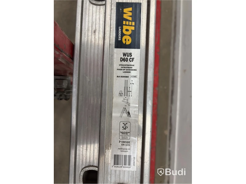 Skivvagn Starke Arvid 10400 inkl. utskjutsstege Wibe ladders, WUS D60 CF
