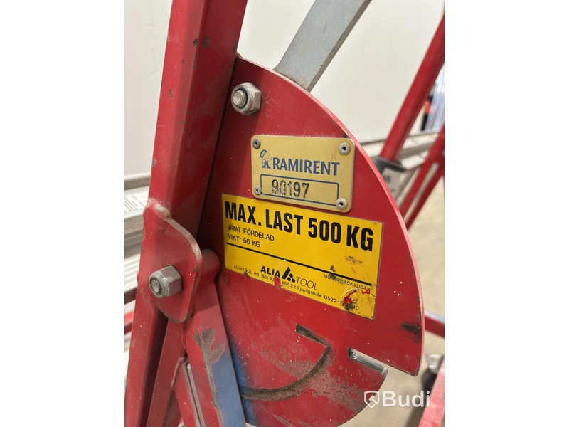 Skivvagn Starke Arvid 10400 inkl. utskjutsstege Wibe ladders, WUS D60 CF