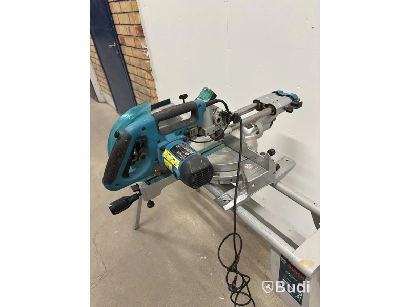 Kap- och geringssåg Makita, LS0815FL inkl. stativ med sidostöd Bosch, GTA 2600