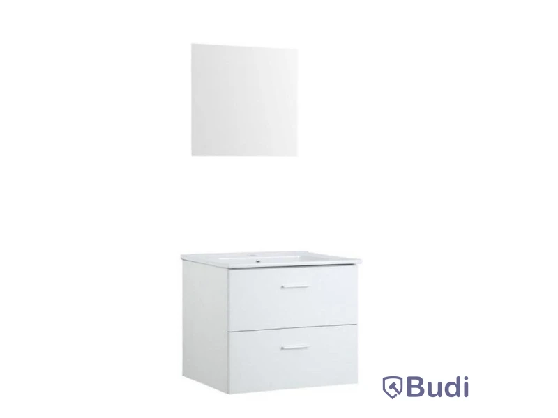 BADRUMSMÖBEL NORTIQ BERGAMO VIT MATT 60 CM