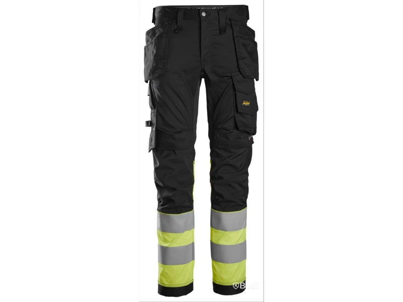 MIDJEBYXA SNICKERS 6234 SVART, GUL VARSEL HF KL1. STL. 252