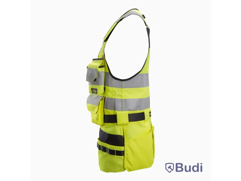 (NEW) HI-VIS TOOL VEST, CLASS 1 YELLOW/BLACK, SIZE 007 (XL)