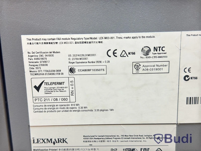 Skrivare Lexmark,  XS950de