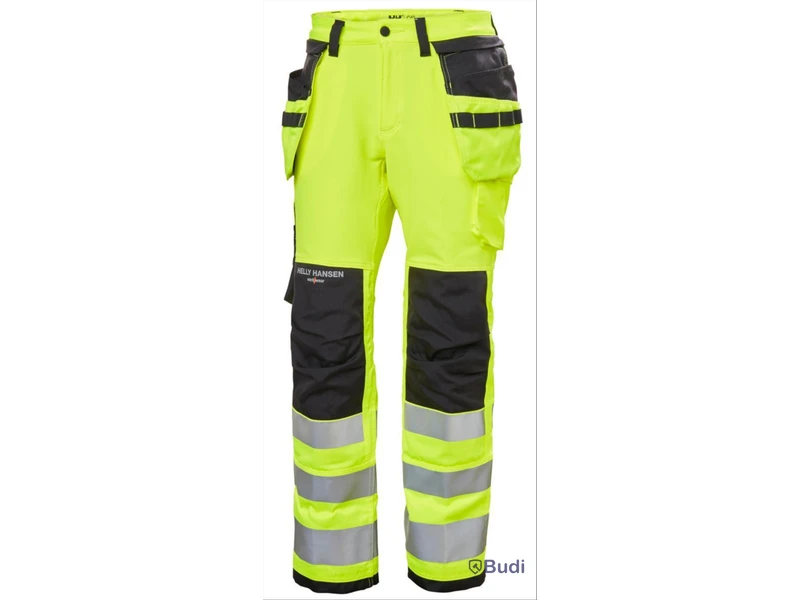 (NEW) HELLY HANSEN CRAFTSMAN TROUSERS, YELLOW, HI-VIS, SIZE C38